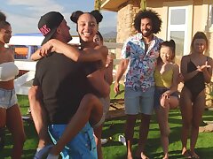 Project DTF: Pool Party Video With Robby Echo, Van Wylde, Damon Dice, Alexis Tae, Lulu Chu, Kylie Rocket, Mia Moore, Alina Ali, Destiny Cruz, Angel Youngs, Mazee The Goat, James Angel - RealityKings