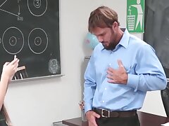 hot brunette teen alyce anderson uses hard cock in erection