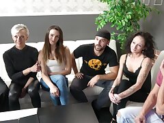 Pre dinner group sex fuck starring Marketa, Monika, Martina and Renata May - BANG!
