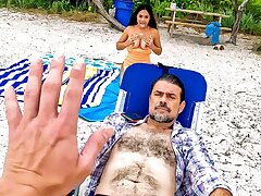 Lame Labor Day Turns Lustful On Public Beach, Scene #01