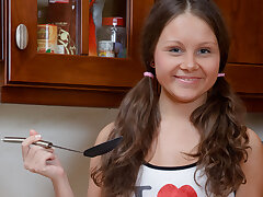 Teen solo toy riding