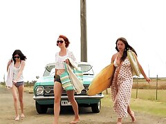 Chloe b watches surfer gurls lily and skye have hot lesbian sex! - BANG